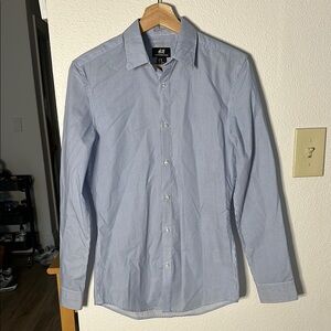 H&M Blue Button-Up Shirt